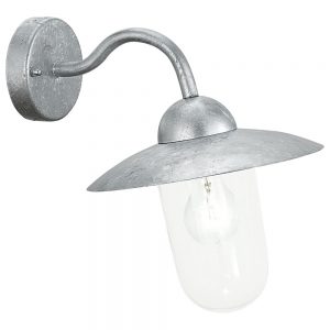 Aplica exterior EGLO MILTON 88489 - E27 1X60W IP44 - Sticla - Zinc