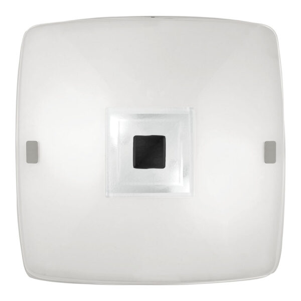Aplice iluminat Plafoniera 2X60W E27 Patrata Alb-Negru ' Eglo 88536