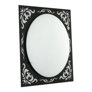 Aplice iluminat Plafoniera 1X100W L-L305X305 Negru'Scalea' Eglo 89262
