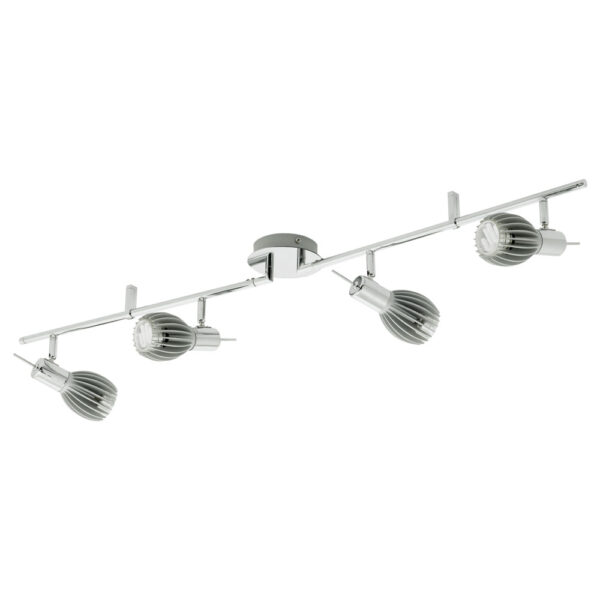 Spoturi iluminat Sina 4X7W E14 R50 Crom Argintiu 'Spico' Eglo 89591