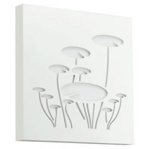 Aplice iluminat Aplica 1X40W T5 Decor Frunze Alb 'Pangaro' Eglo 89755