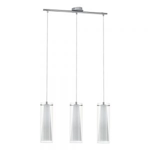 Lustra EGLO PINTO 89833 - E27 3X40W - Sticla - Sticla opal mat - Crom