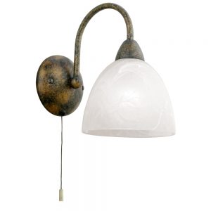 Aplica EGLO DIONIS 89898 - E14 1X40W - Sticla alabastru - Ruginiu
