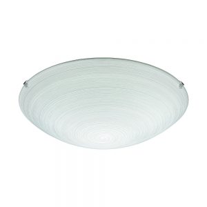 Plafoniera EGLO MALVA 90015 - E27 1X60W D315mm - Sticla - Alb