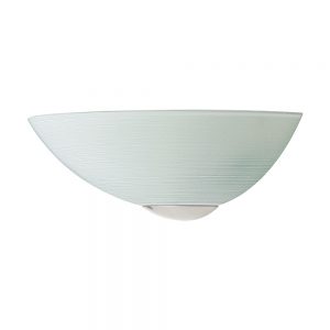 Aplica EGLO MALVA 90017 - E27 1X60W - Sticla - Nichel Mat - Alb