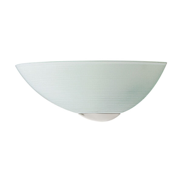 Aplica EGLO MALVA 90017 - E27 1X60W - Sticla - Nichel Mat - Alb