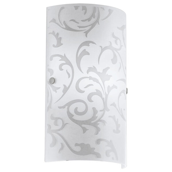 Aplica EGLO AMADORA 90049 - E14 1X60W - Sticla imprimata - Nichel Mat