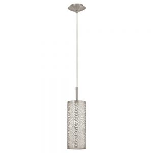 Corpuri de iluminat interior Pendul 1 Bec E27 Nichel Mat 'Almera 1' Eglo 90073