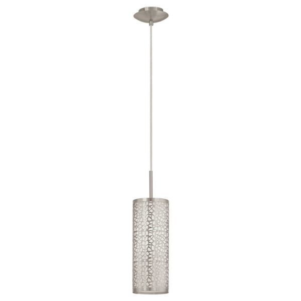 Corpuri de iluminat interior Pendul 1 Bec E27 Nichel Mat 'Almera 1' Eglo 90073