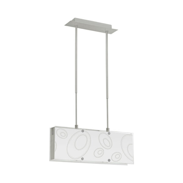 Corpuri de iluminat moderne Pendul-Lustra 3X9W G9 Nich-Mat Alb-Cristale 'Indo Eglo 90142