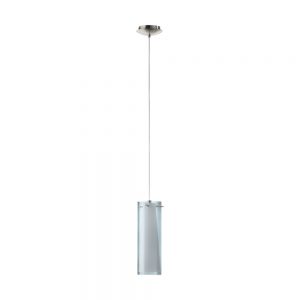Pendul EGLO PINTO NERO 90304 - E27 1X40W D110mm - Alb - Negru Transparent