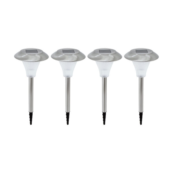 Set 4 lampi solare LED EGLO 90636 4X0.06W D125mm - Inox