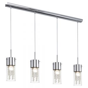 Lustra cristal EGLO DIAMOND 90696 - E14 4X60W - Cristal - Crom - Transparent
