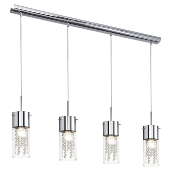 Lustra cristal EGLO DIAMOND 90696 - E14 4X60W - Cristal - Crom - Transparent