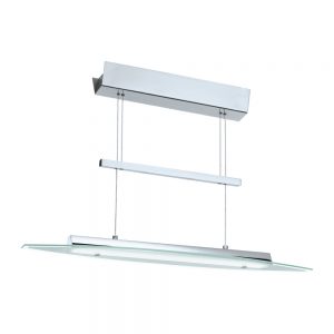 Corpuri de iluminat interior Lustra Led Inaltime Reglabila Nichel Mat Eglo 90816