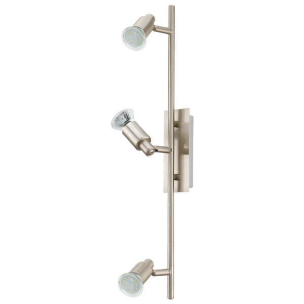 Spoturi iluminat Spot-Aplica 3 Becuri Gu10 Led Nichel Mat 'Erid Eglo 90825