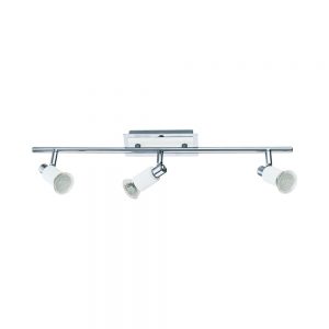 Spoturi iluminat Spot-Aplica 3 Becuri Gu10 Led Crom-Alb 'Eridan Eglo 90834