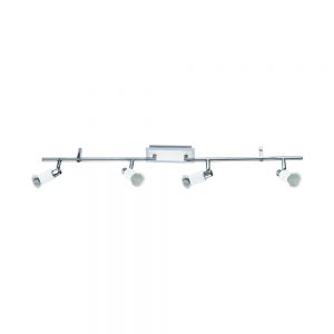 Spoturi iluminat Spot-Aplica 4 Becuri Gu10 Led Crom-Alb 'Eridan Eglo 90835