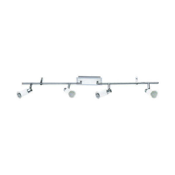Spoturi iluminat Spot-Aplica 4 Becuri Gu10 Led Crom-Alb 'Eridan Eglo 90835