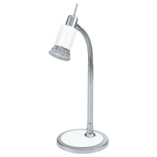 Corpuri de iluminat birou Veioza 1 Bec Gu10 Led Crom-Alb 'Eridan' Eglo 90838