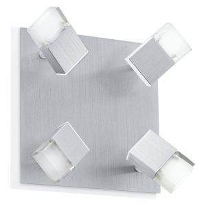 Banda LED Aplica 4X4 76W Nich-Sat-Opal Mat 'Gemini' Eglo 90864