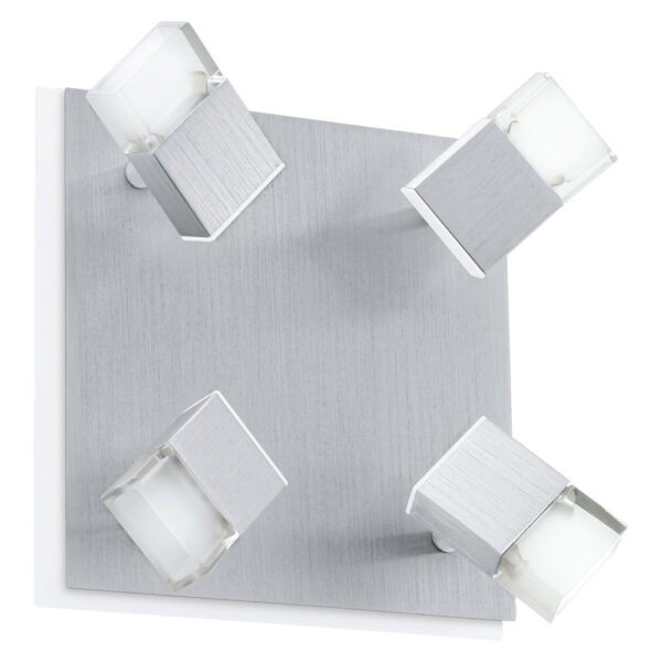 Banda LED Aplica 4X4 76W Nich-Sat-Opal Mat 'Gemini' Eglo 90864