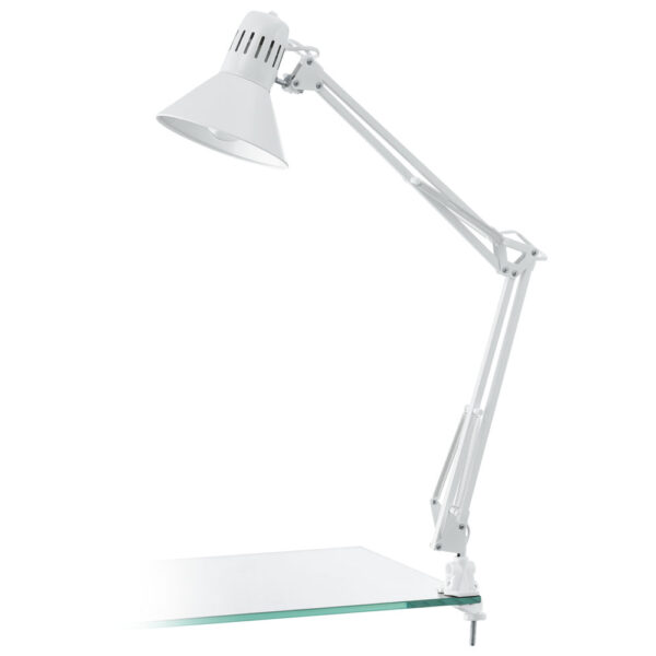 Veioza EGLO FIRMO 90872 - E27 1X40W - Otel - Plastic - Alb Lucios