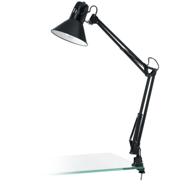 Veioza EGLO FIRMO 90873 - E27 1X40W - Otel - Plastic - Negru Lucios