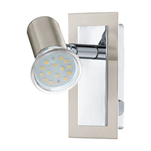 Aplica EGLO ROTTELO 90914 - GU10 1X5W - Otel - Nichel Mat - Crom