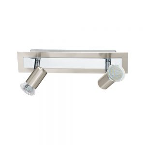 Plafoniera EGLO ROTTELO 90915 - GU10 2X5W - Otel - Nichel Mat - Crom