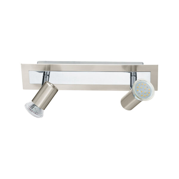 Plafoniera EGLO ROTTELO 90915 - GU10 2X5W - Otel - Nichel Mat - Crom