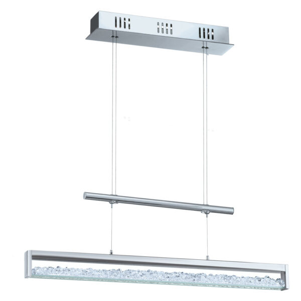 Corpuri de iluminat interior Lustra Led Inaltime Reglabila Crom-Crist Eglo 90928