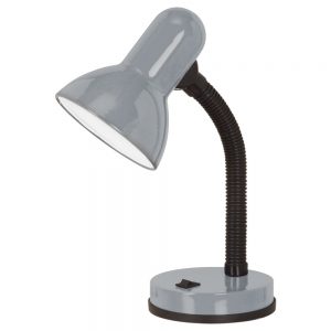 Veioza EGLO BASIC 1 90977 - E27 1X40W - Otel - Plastic - Argintiu