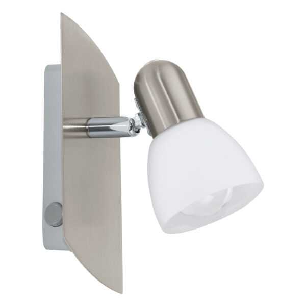Aplica EGLO ENEA 90982 - E14 1X25W - Sticla satinata - Nichel Mat