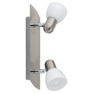 Plafoniera EGLO ENEA 90984 - E14 2X40W - Sticla satinata - Nichel Mat