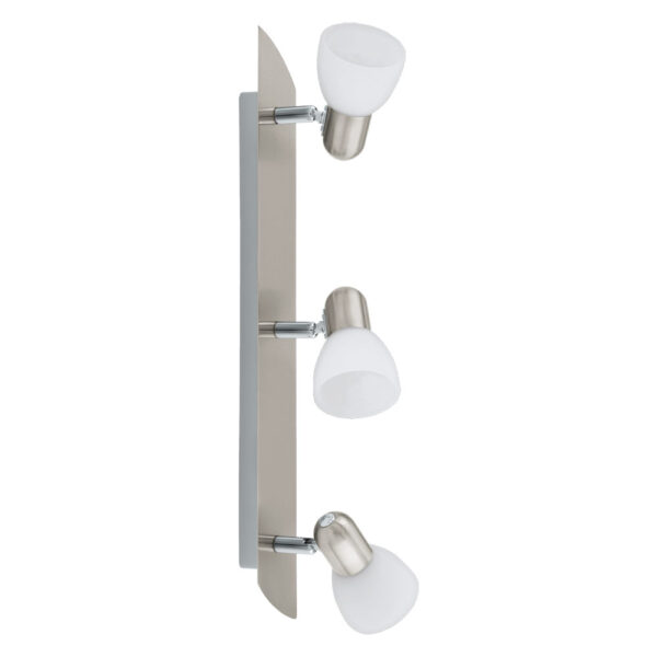 Plafoniera EGLO ENEA 90985 - E14 3X40W - Sticla satinata - Nichel Mat