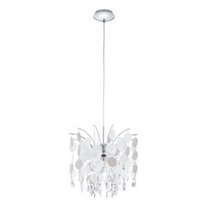 Corpuri de iluminat interior Pendul 1 Bec E27 Crom 'Fedra' Eglo 91046