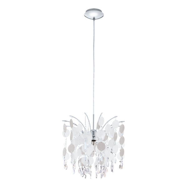 Corpuri de iluminat interior Pendul 1 Bec E27 Crom 'Fedra' Eglo 91046
