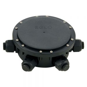 Doza ramificatie 6 fire EGLO CONNECTOR BOX 91207 - IP68 D155mm - Negru