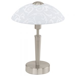 Veioza EGLO SOLO 91238 - E14 1X60W D265mm - Sticla satinata - Nichel Mat