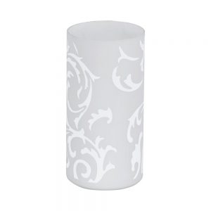 Veioza EGLO GEO 91242 - E14 1X60W D100mm - Sticla imprimata - Alb