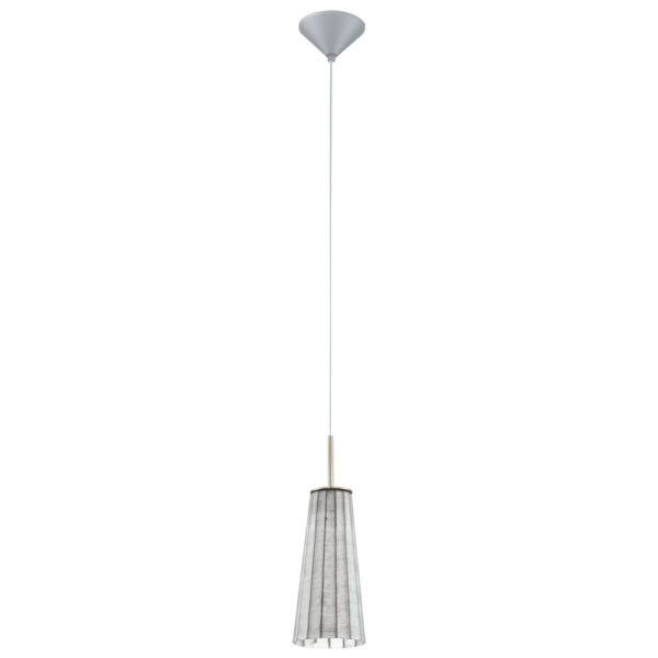 Corpuri de iluminat interior Pendul-Lustra 1X60W E27 Nich-Mat Gri 'Lila' Eglo 91278