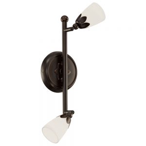 Spoturi iluminat Sina-2X40W Brun-Alb 'Daniele' Eglo 91428