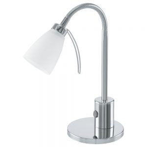 Corpuri de iluminat birou Veioza 1 Bec G9 Cu Intrerupator Crom-Alb Eglo 91465