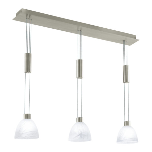 Corpuri de iluminat moderne Nv-Hl-3 Nickel-M-Alabaster 'Oristano' Eglo 91608