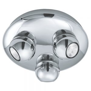 Spoturi iluminat Plafoniera 3X50W Gu10 Crom 'Norbelo' Eglo 91612