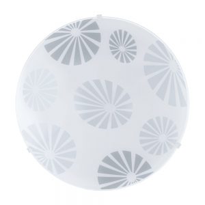Aplice iluminat Aplica - Plafoniera 1 Bec E27 Alb-Gri 'M Eglo 91808
