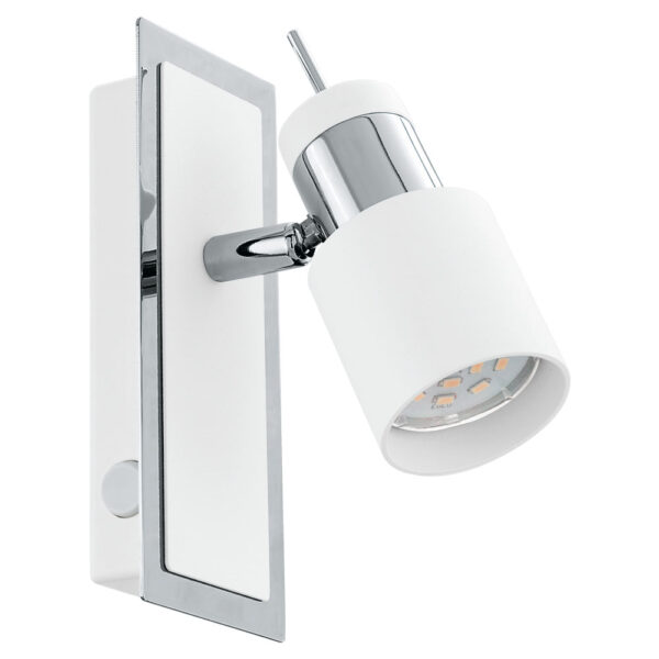 Aplica EGLO DAVIDA 92084 - GU10 1X5W - Otel - Crom - Alb