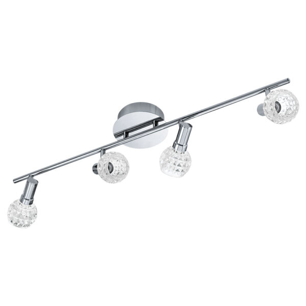 Spoturi iluminat Spot-Aplica  4 Becuri Led Crom-Clar 'Hania' Eglo 92105