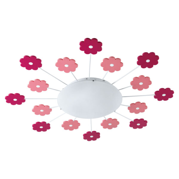 Plafoniera copii EGLO VIKI 1 92147 - E27 1X60W D615mm - Sticla satinata - Roz